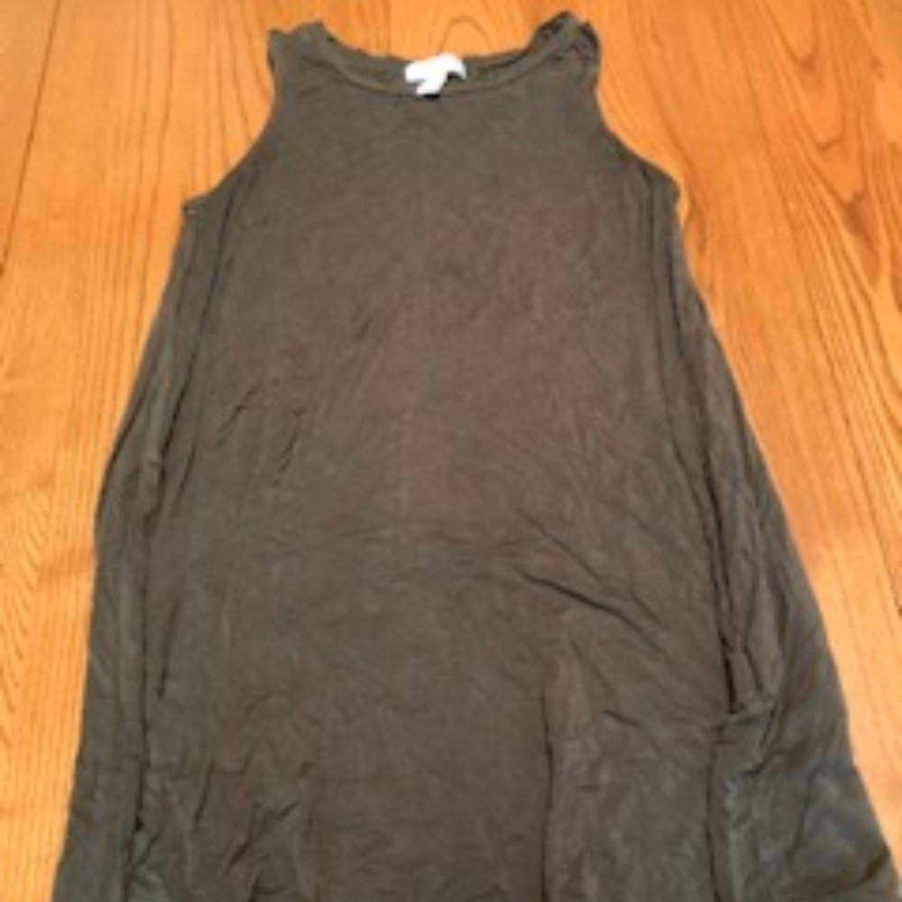 Forest green tank top dress